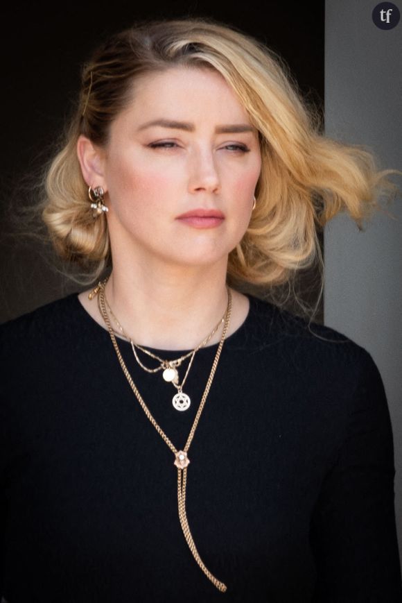 Amber Heard à la sortie du procès après le verdict le 1er juin à Fairfax