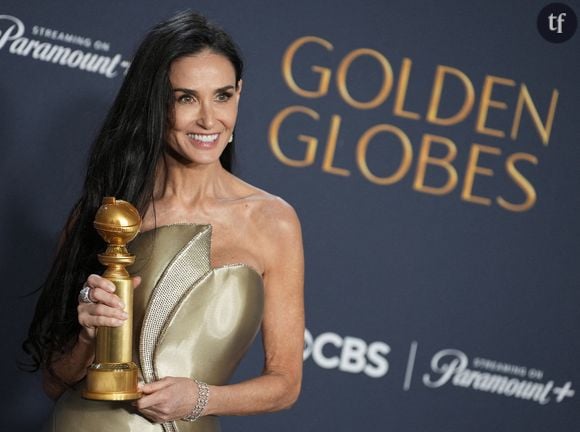 Demi Moore a été sacrée du Golden Globe de la meilleure actrice dans un film comédie/musical pour son rôle dans The Substance, dimanche 5 janvier.