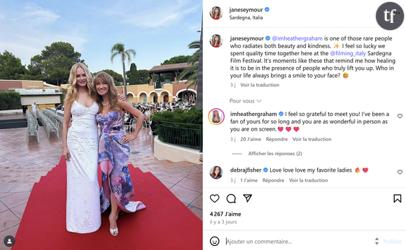 Sur Instagram, les deux femmes se sont échangés quelques mots emprunts d'amitié et d'admiration.