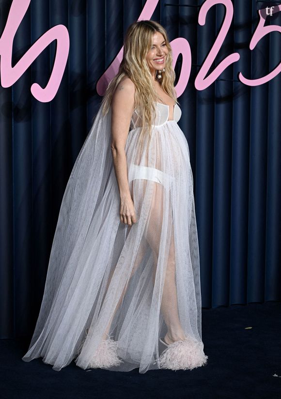 Elle portait une longue robe blanche en tulle, dont la transparence mettait en valeur son ventre bien arrondi.